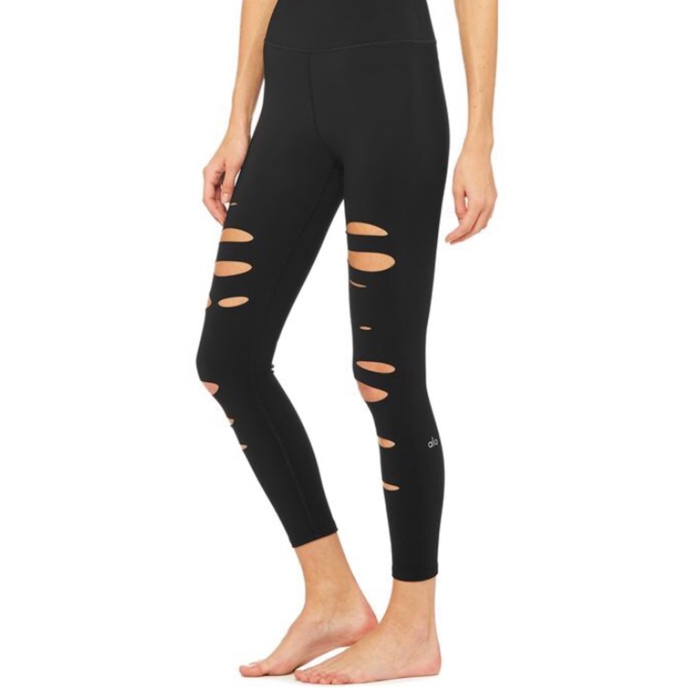 Alo Yoga Women’s Warrior Ripped Leggings Sm NWOT - Picture 2 of 3